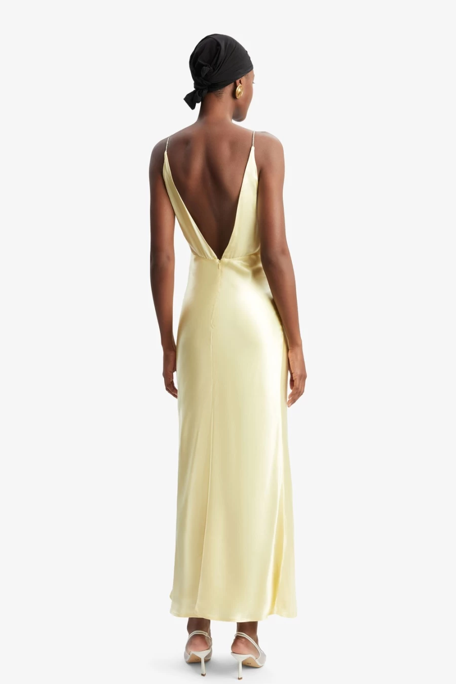 Bardot Women's Capri Diamonte Slip Dress in Canary Yellow