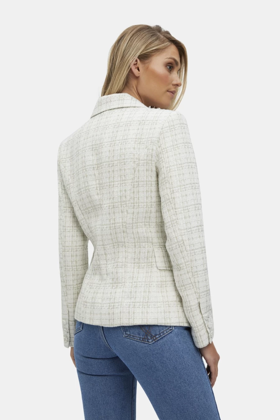 Bardot Women's Ramone Boucle Blazer in Ivory - Elegant Textured Jacket for Women