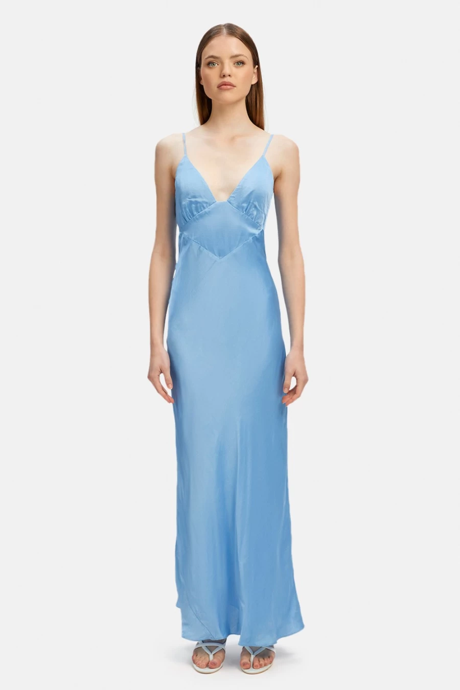 Bardot Women's Blue Bird Midi Slip Dress - Wintour Style Elegant & Comfortable