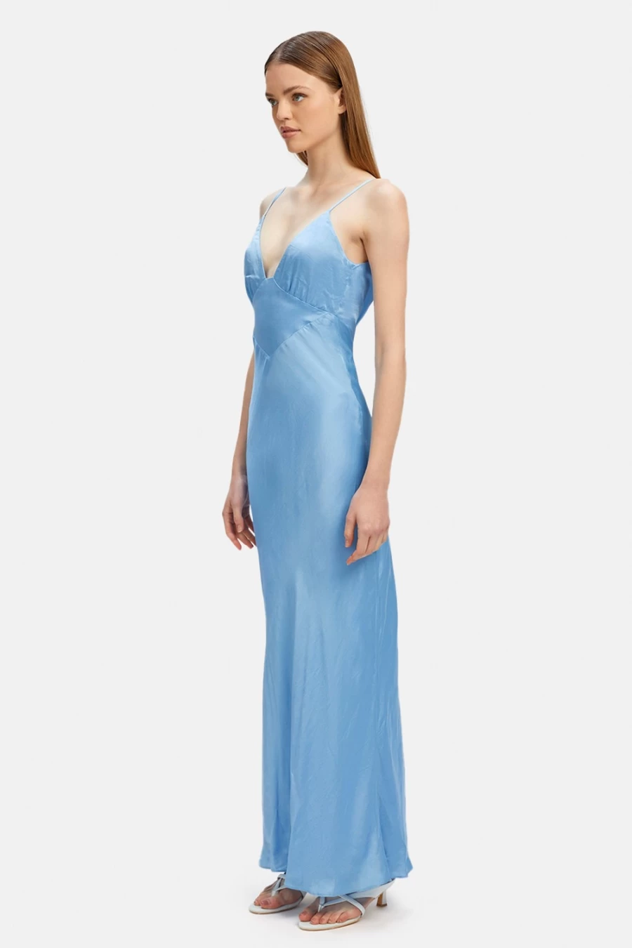 Bardot Women's Blue Bird Midi Slip Dress - Wintour Style Elegant & Comfortable