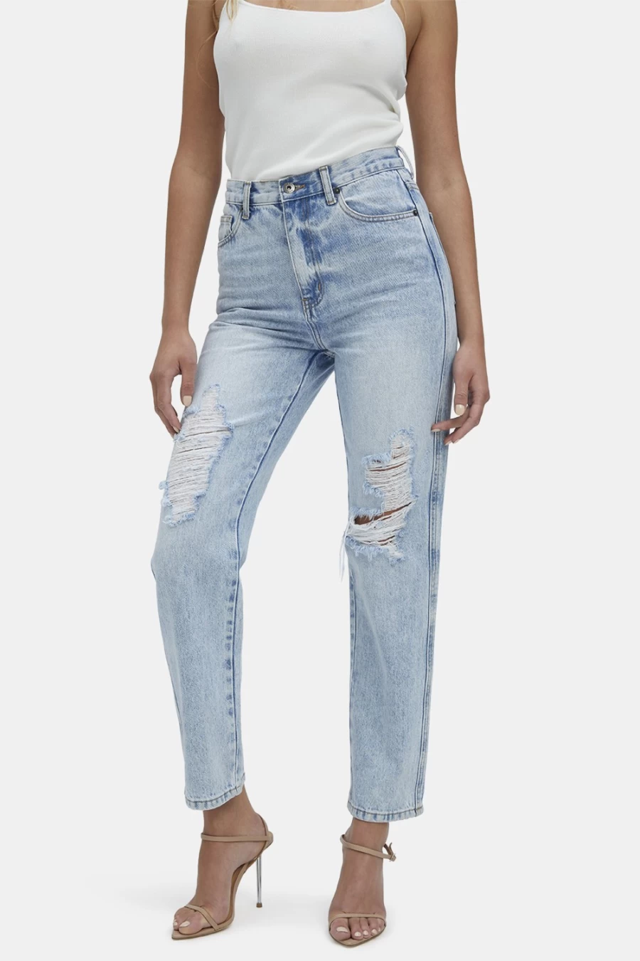 Bardot Women's Vintage Eva Straight Leg Jeans