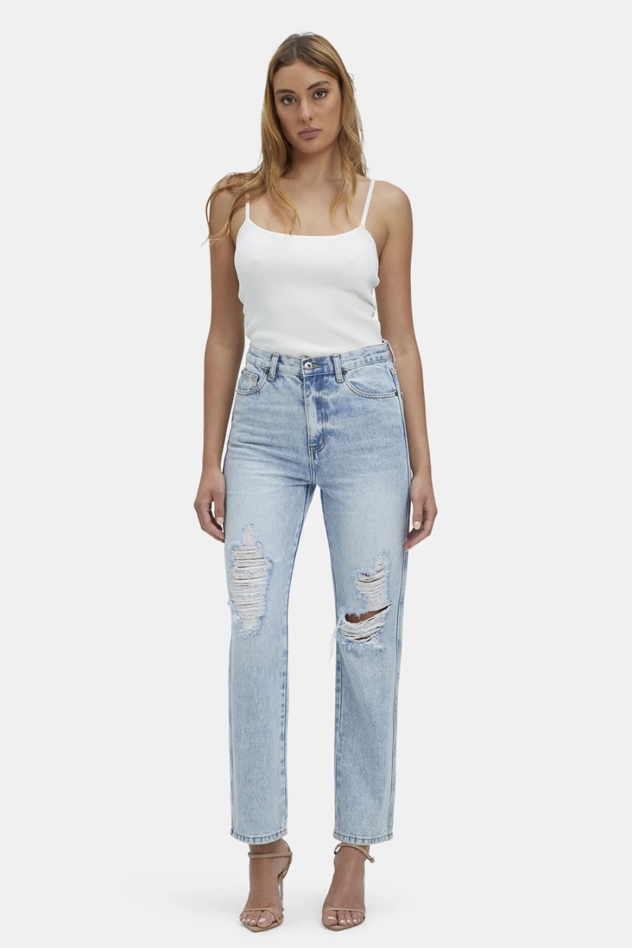 Bardot Women's Vintage Eva Straight Leg Jeans