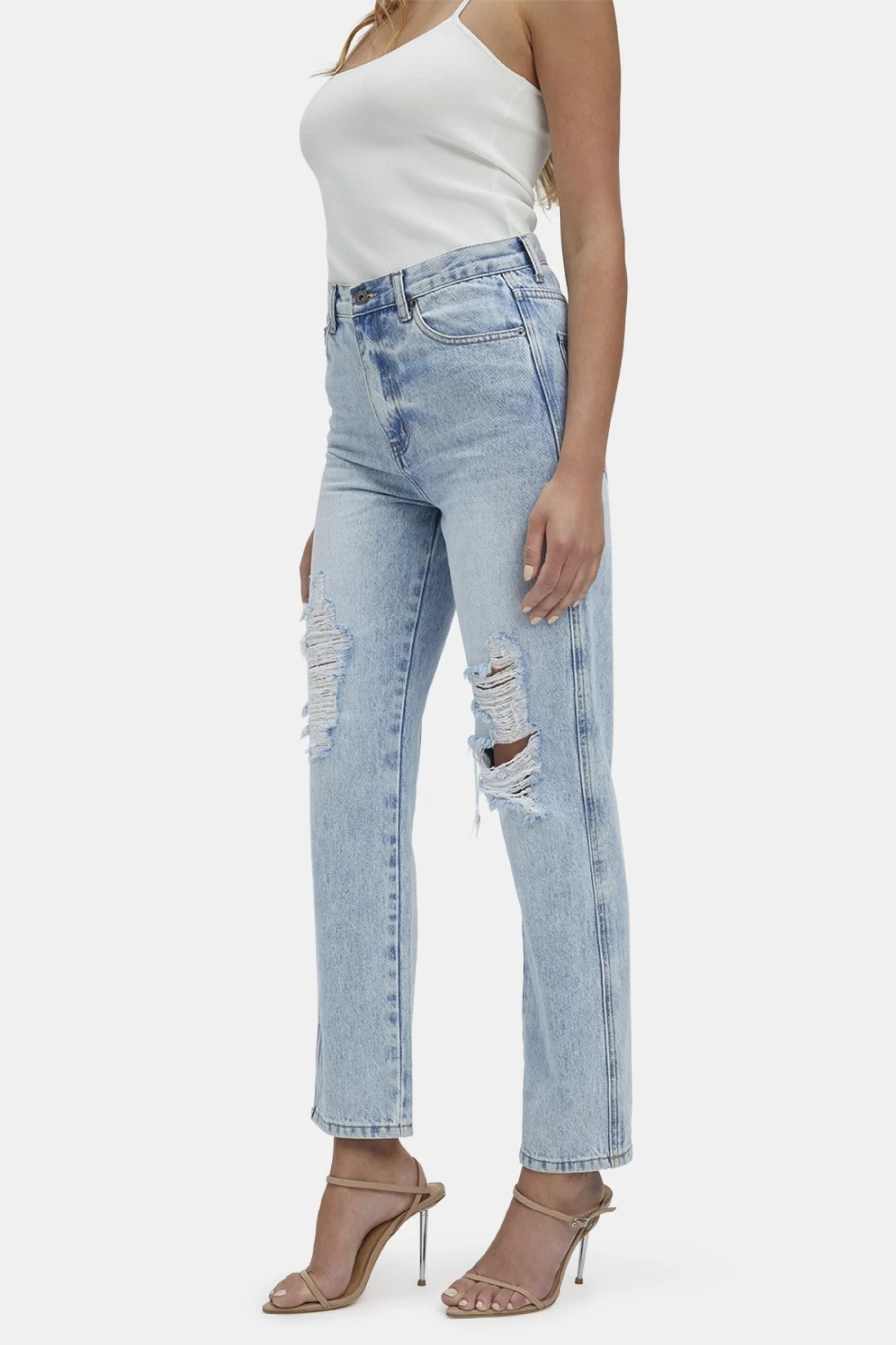 Bardot Women's Vintage Eva Straight Leg Jeans