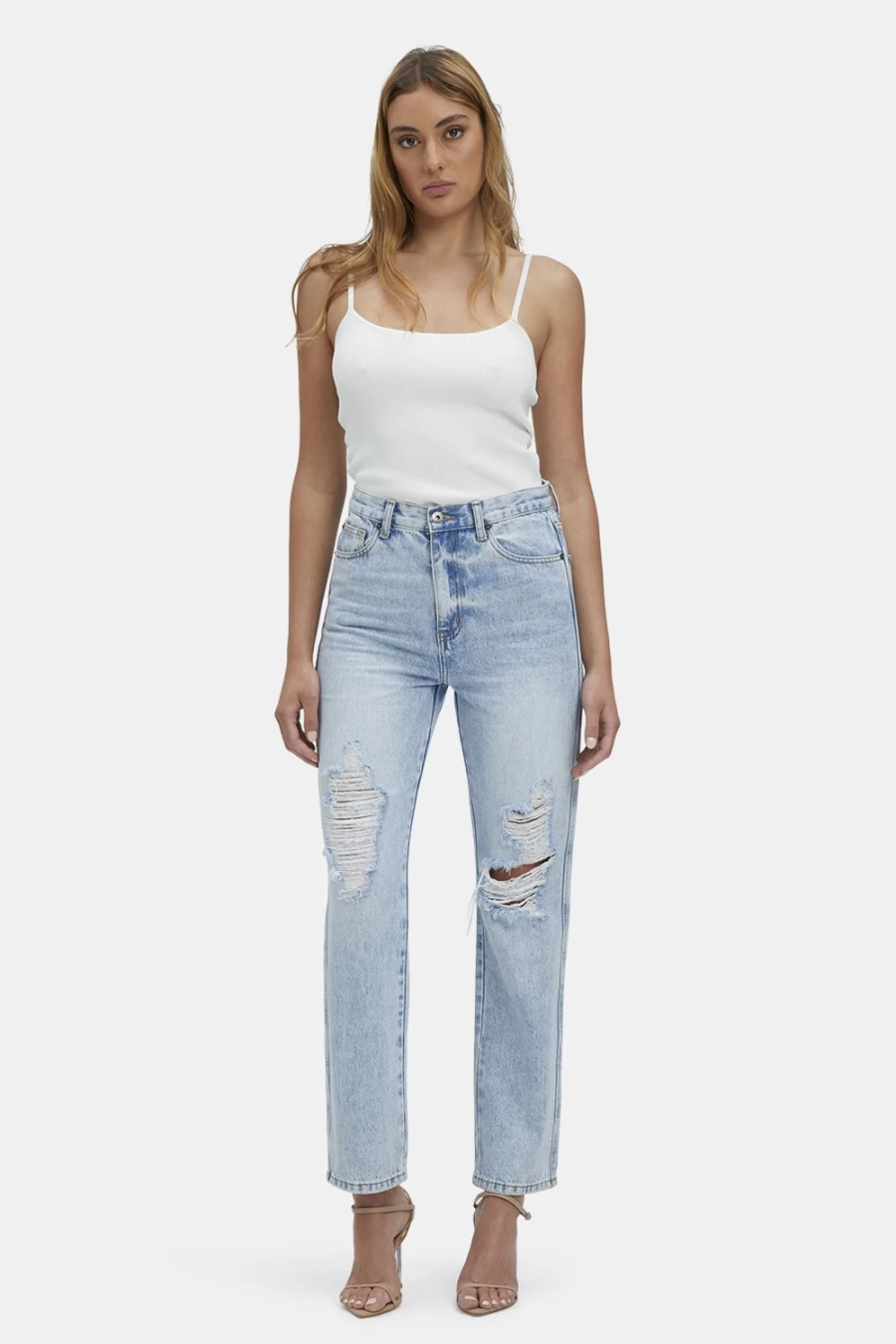 Bardot Women's Vintage Eva Straight Leg Jeans