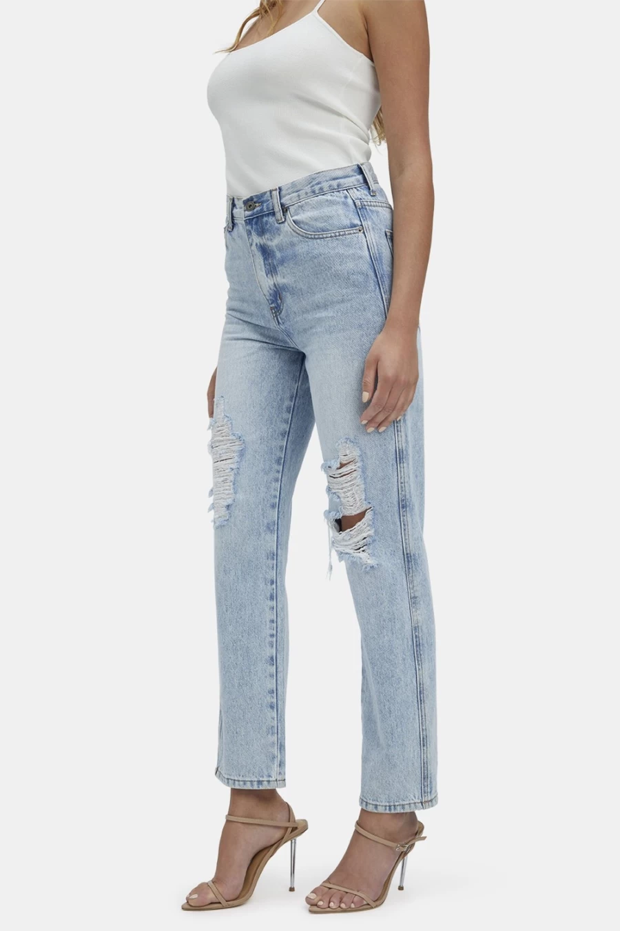 Bardot Women's Vintage Eva Straight Leg Jeans