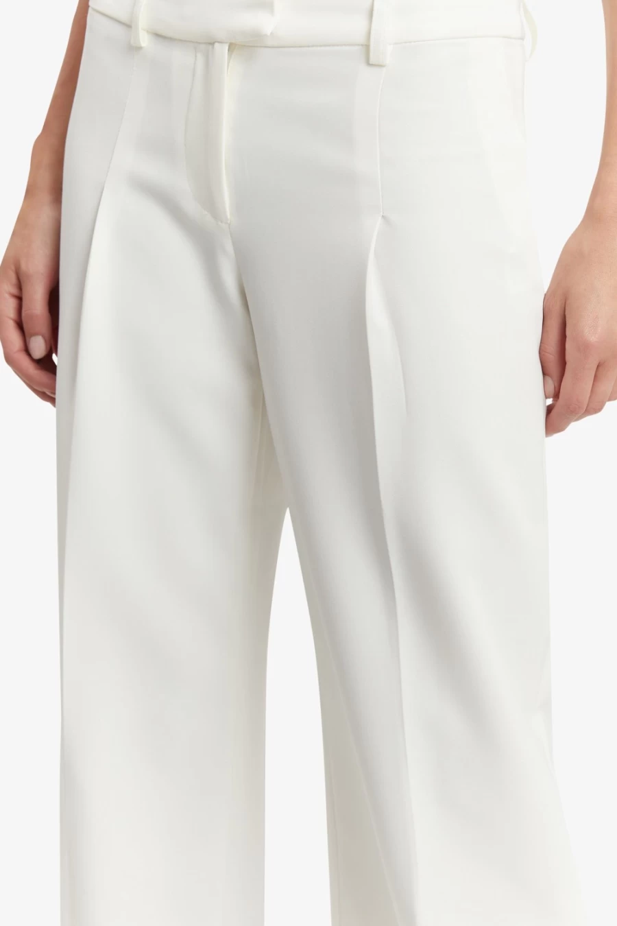 Bardot Women's Ivory Cassian Tailored Pants - Classic Fit Formal Trousers