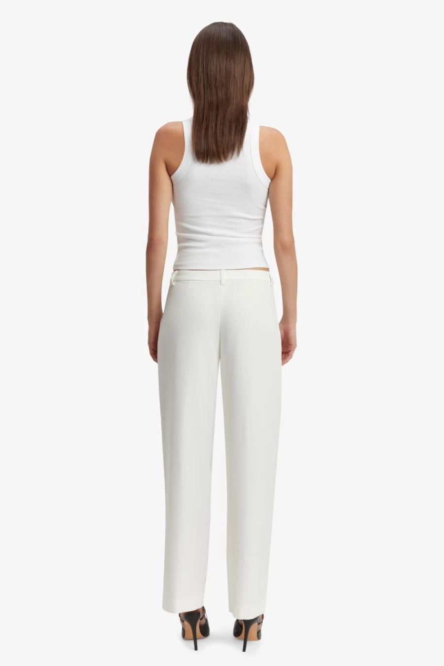 Bardot Women's Ivory Cassian Tailored Pants - Classic Fit Formal Trousers