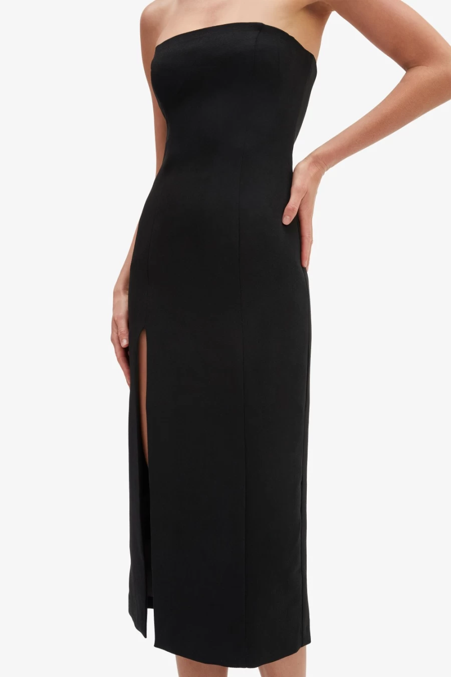 Bardot Women's Mercer Midi Dress in Black - Elegant Knee-Length Style