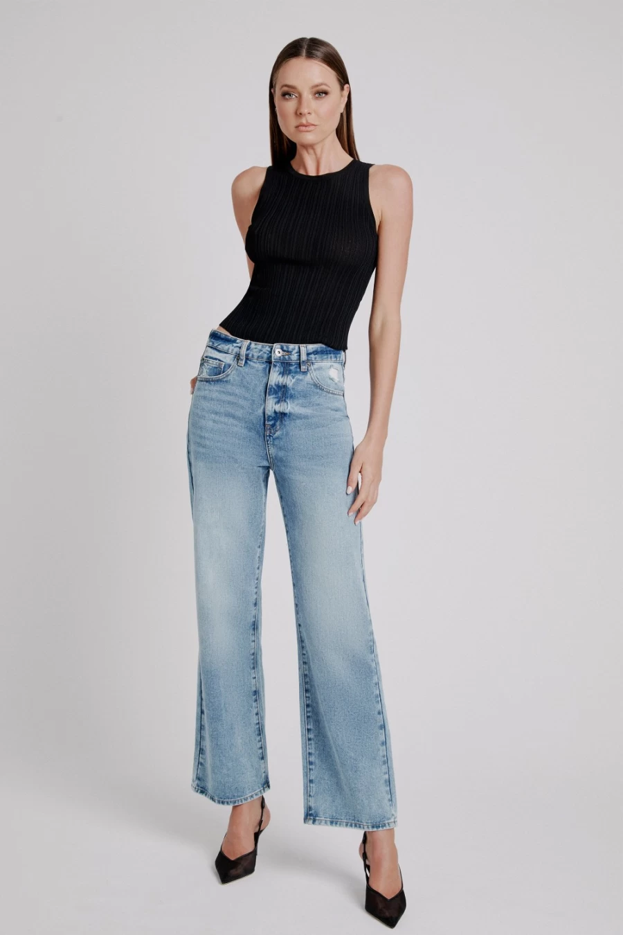 Bardot Women's Vintage Pia Straight Leg Jeans