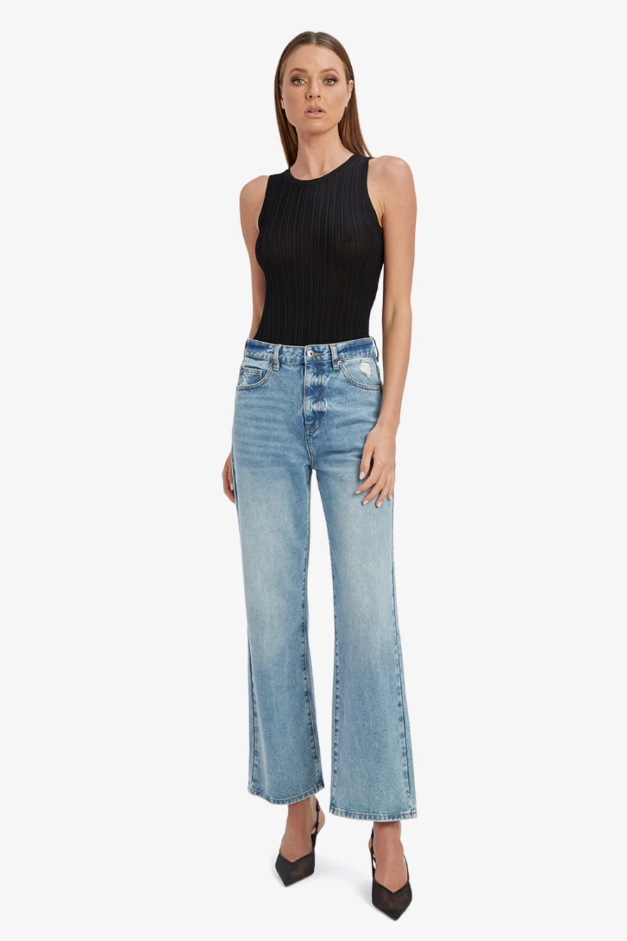 Bardot Women's Vintage Pia Straight Leg Jeans