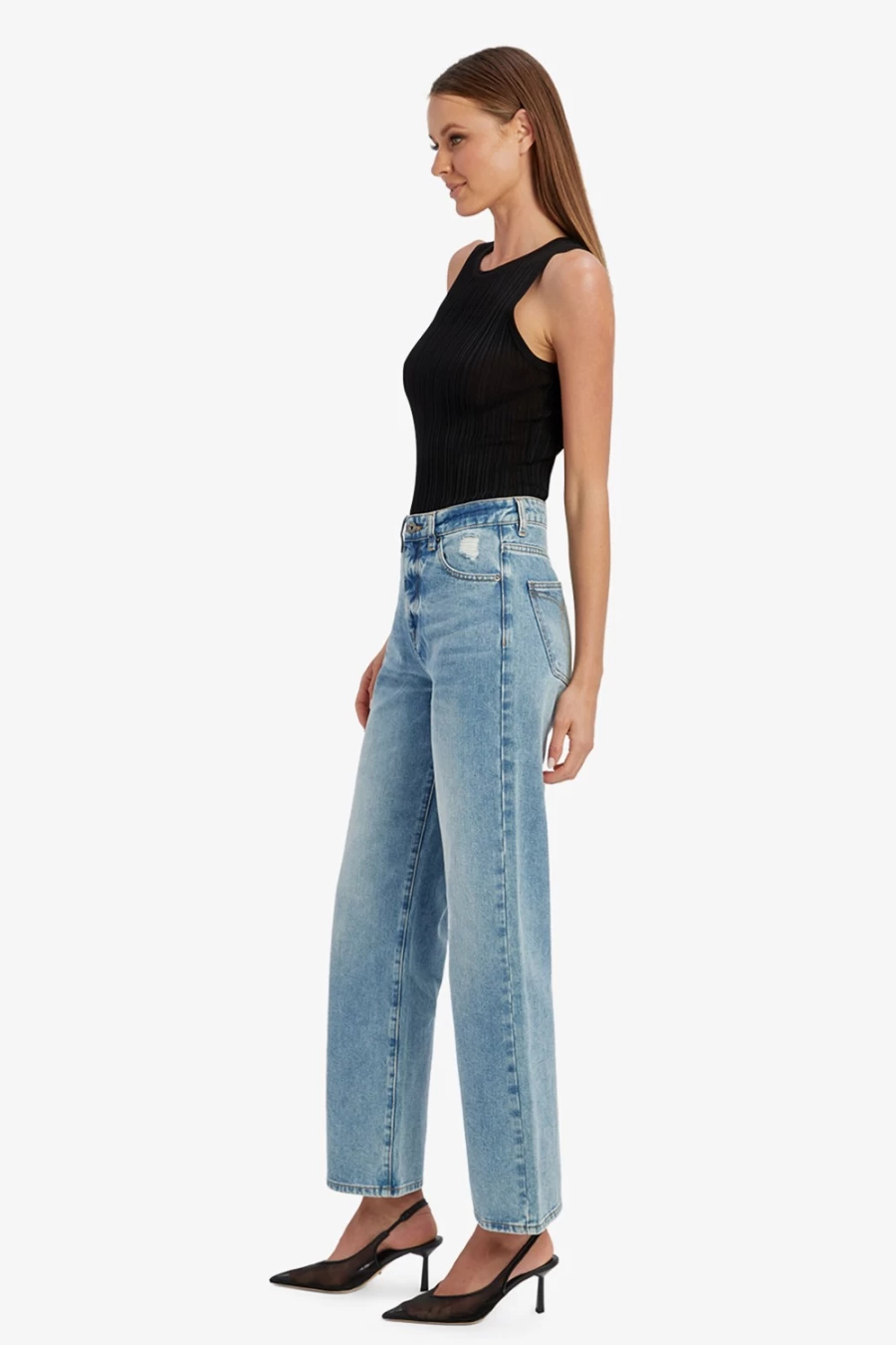 Bardot Women's Vintage Pia Straight Leg Jeans