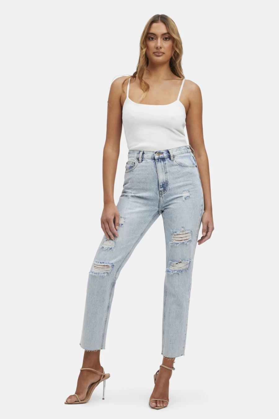 Bardot Women's Indigo Cara Straight Leg Jeans