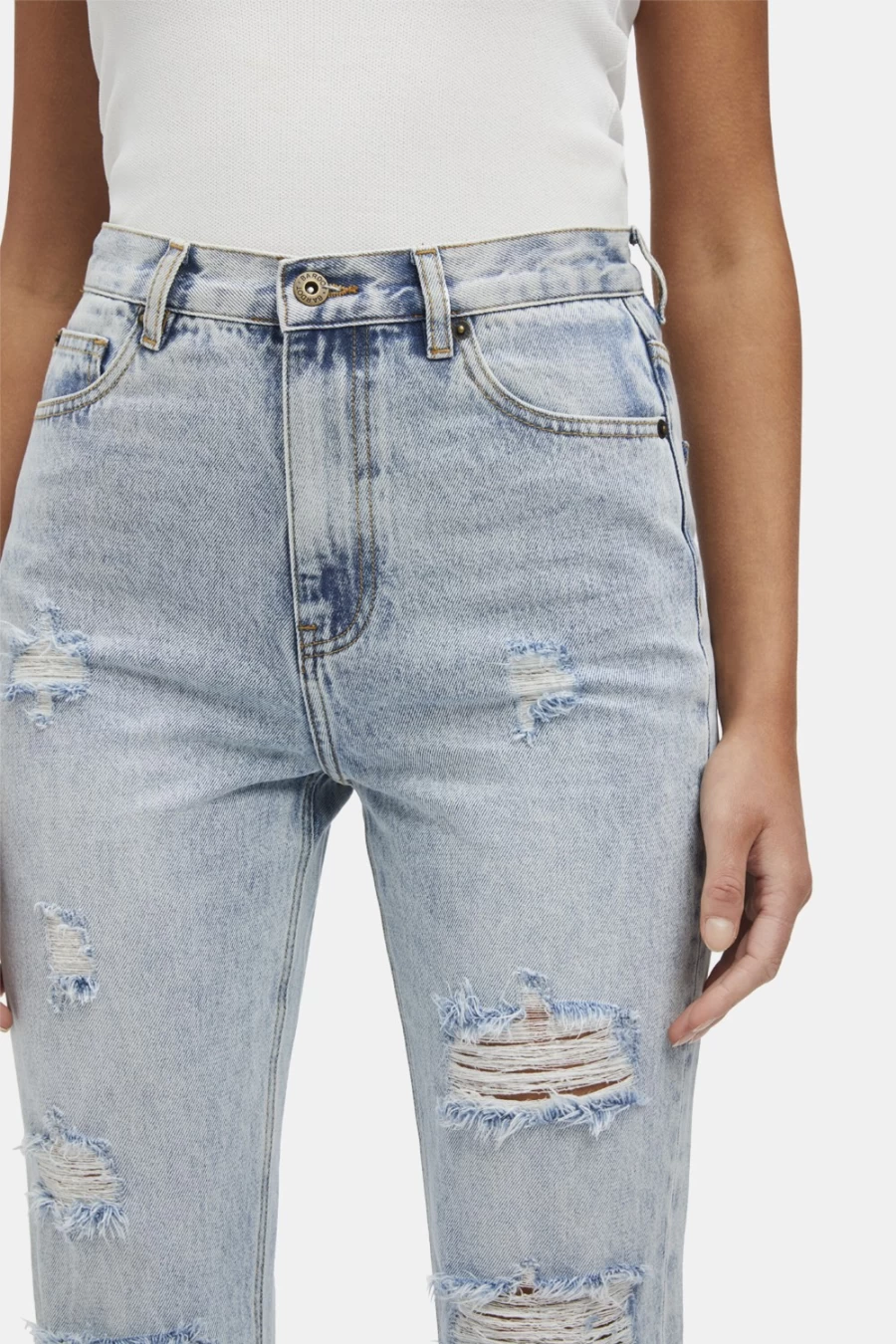 Bardot Women's Indigo Cara Straight Leg Jeans