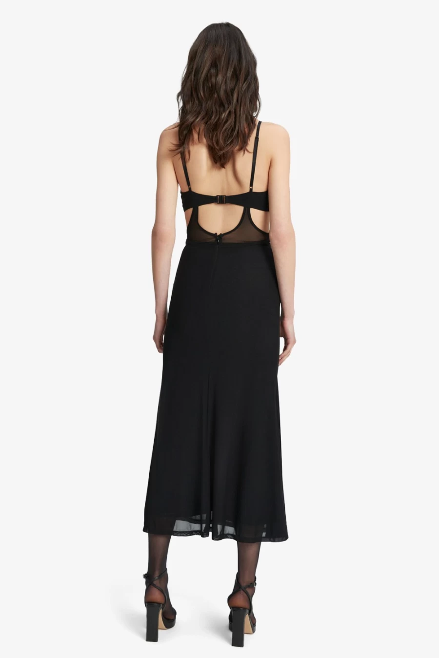 Bardot Women's Harlequin Black Midi Dress