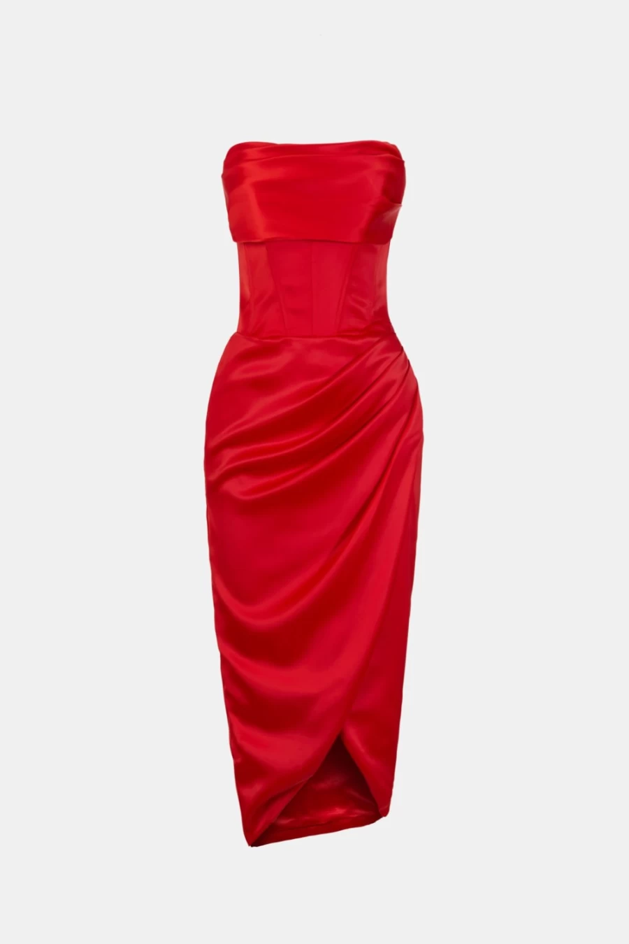 Bardot Women's Fire Red Jamila Corset Dress - Elegant Bodycon Style for Evening & Party Wear