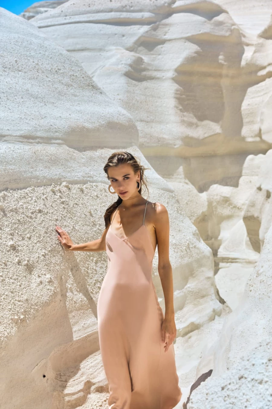 Bardot Women's Esme Diamonte Trim Slip Dress in Blush Nude - Elegant Lace Detail Nightgown