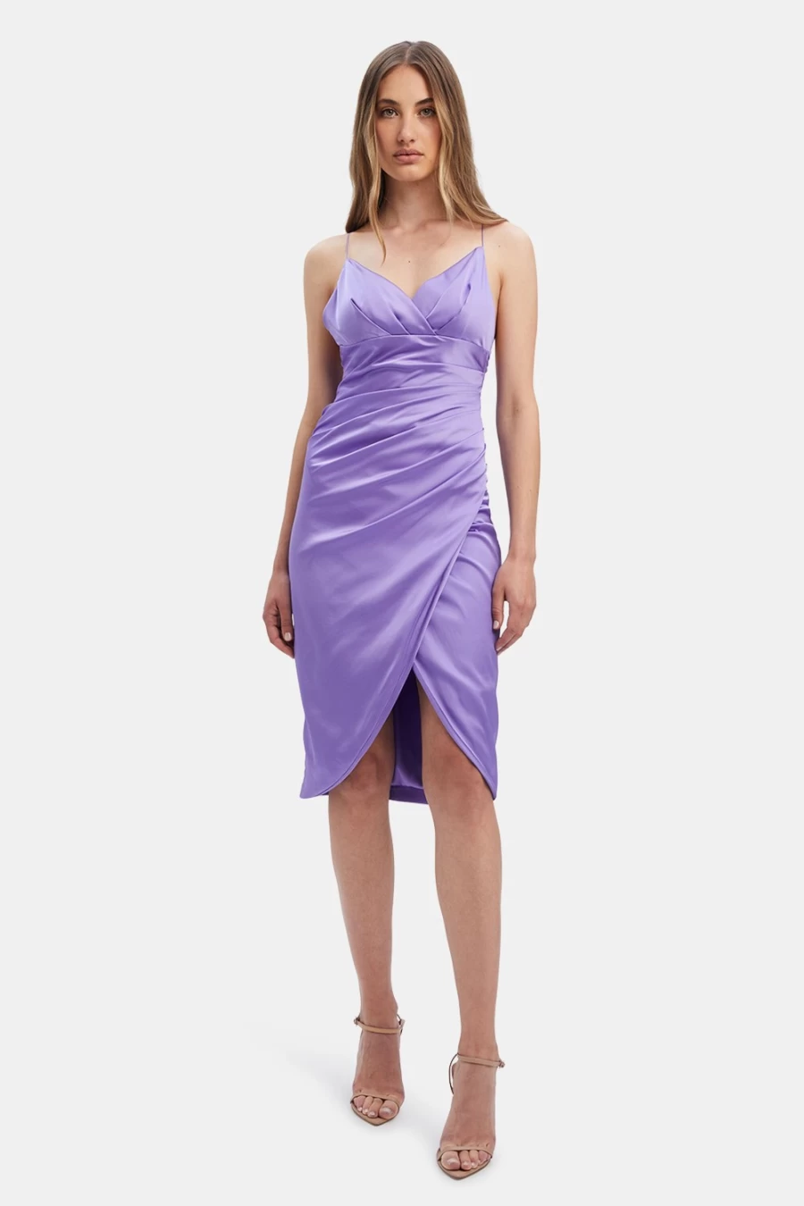 Bardot Women's Violet Midi Dress - Reidun Style Elegant Casual Wear