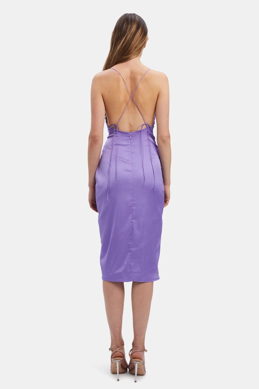 Bardot Women's Violet Midi Dress - Reidun Style Elegant Casual Wear