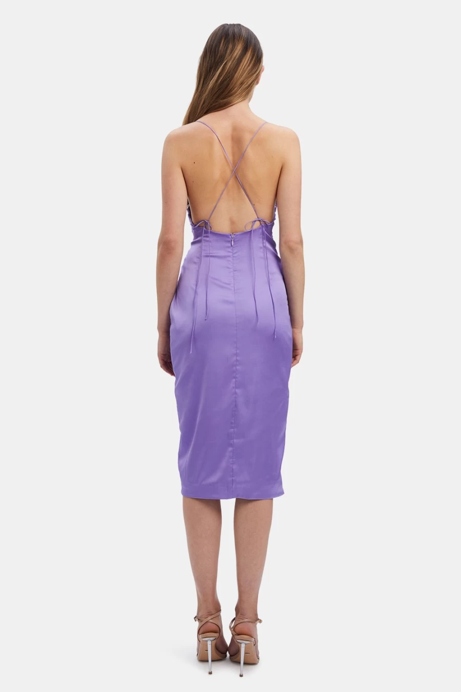 Bardot Women's Violet Midi Dress - Reidun Style Elegant Casual Wear