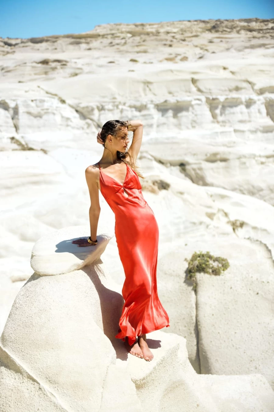Bardot Women's Zuri Slip Dress in Hot Coral - Elegant & Comfortable Summer Dress