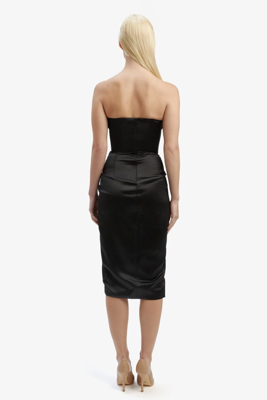 Bardot Women's Black Jamila Corset Dress - Elegant Slim Fit Evening Gown