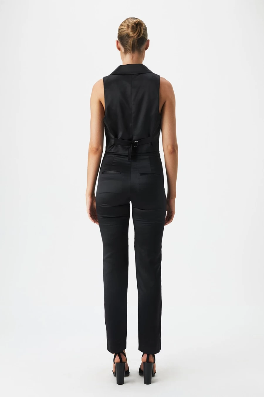 Bardot Women's Black Satin Vest - Nyah Style for Elegant Outfits