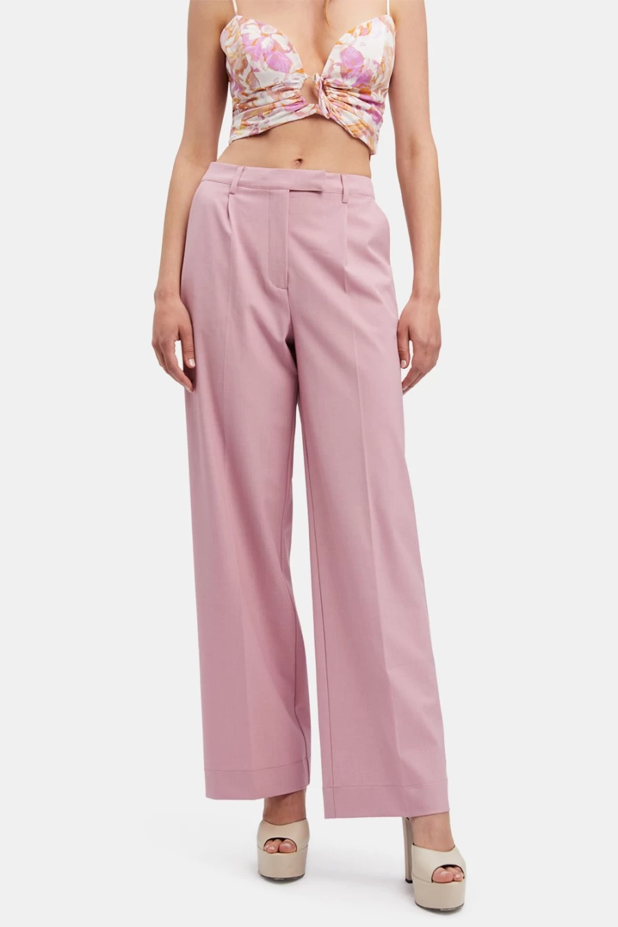 Bardot Women's Mirabella Suit Pant in Dusty Rose - Tailored Formal Trousers