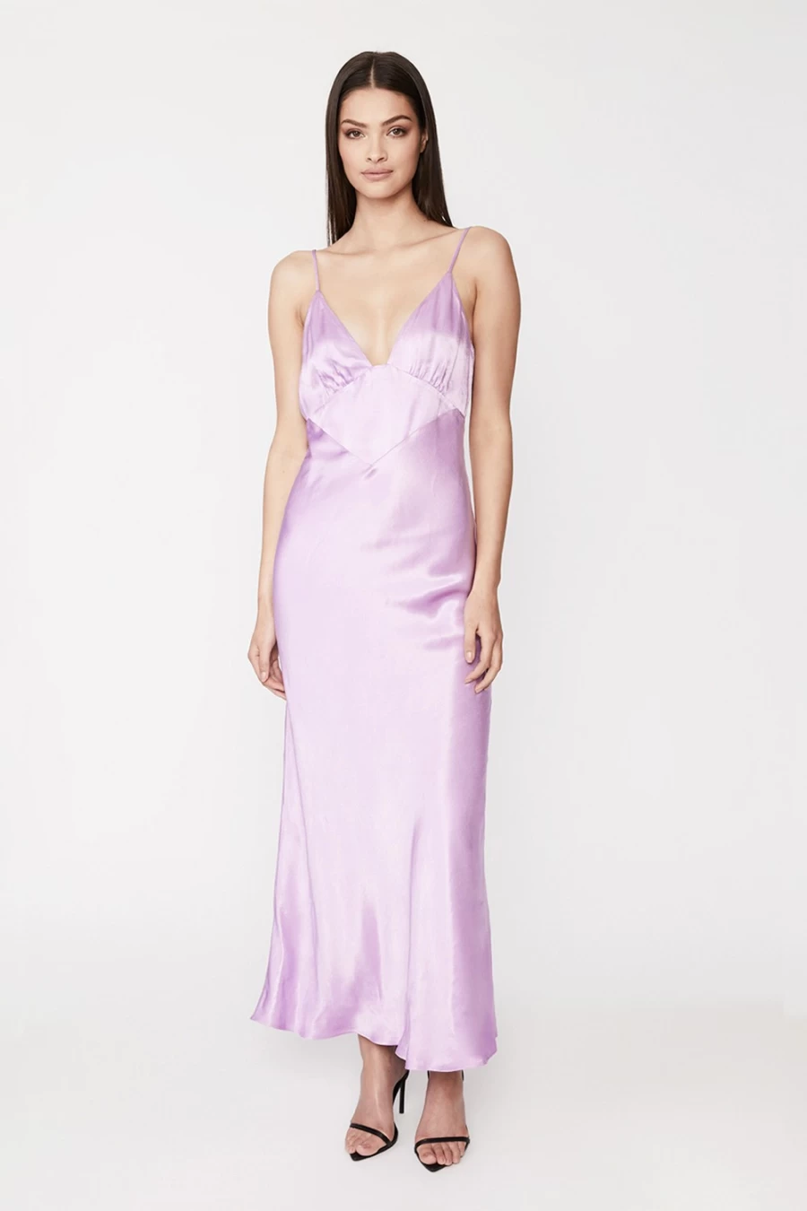 Bardot Women's Lilac Capri Slip Dress - Elegant Sleeveless Midi Dress